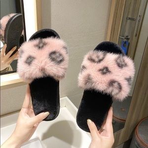 Faux designer slippers